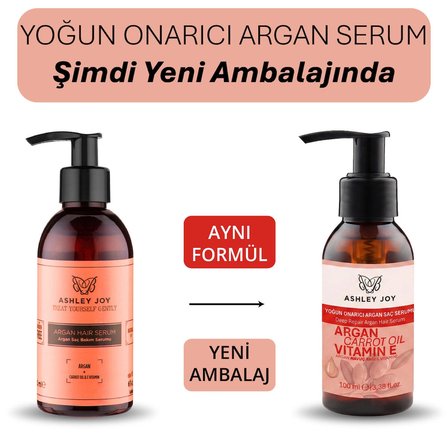 Ashley Joy Kırık Saç Uçlarını Onaran Argan Saç Bakım Serumu 100 ML