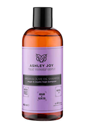 Ashley Joy İnce Telli Saçlar İçin Argan&Zeytinyağlı Şampuan 400 ML