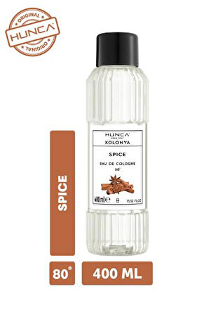 Hunca Tarçın Kolonyası 400 ml – Ferahlatıcı Baharatlı Koku, Kalıcı Etki