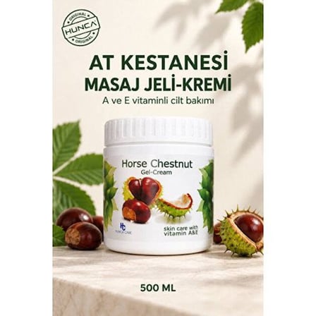HUNCA CARE CİLT BAKIM KREMİ AT KESTANESİ 500 ML