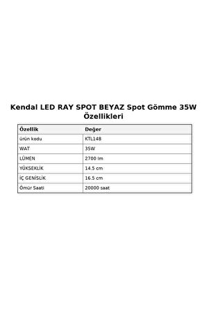 KTL148 LED Ray Spot Beyaz 35W (2700 Lümen) - Gün Işığı