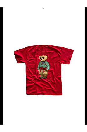 Centilmen Ayı Baskılı Tişört