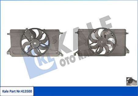 Ford Fan Motoru Focus II Focus II Cmax 1,6 Zetec S 16v / 2,0tdci 03>07 Klimalı - Kale 413500
