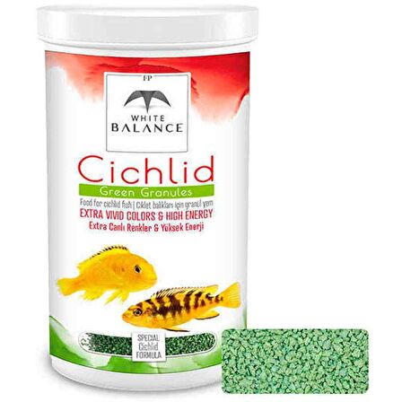 White Balance Cichlid Green Granules 250 ml