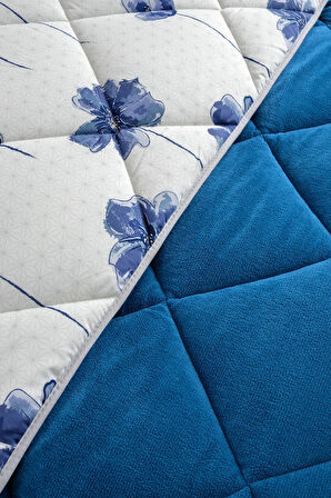 Nordelle Battal Boy Lüx Wellsoft Yorgan Çift Taraflı - 2 Adet Yastık Kılıflı Yorgan Seti 215x235 cm