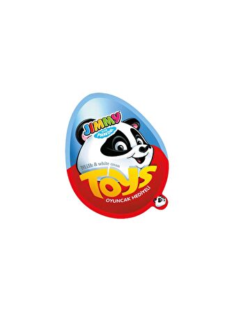 Jimmy Toys Oyuncaklı Sütlü & Kakao Kremalı Sürpriz Mavi (Erkekler İçin) Yumurta 25 Gr X 24