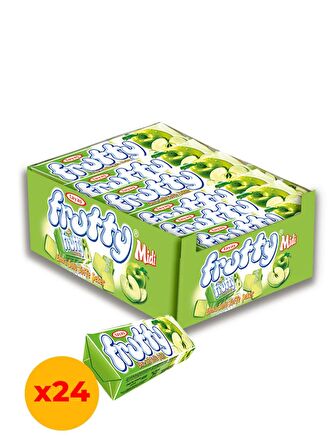 Frutty Midi Elmalı Yumuşak Şeker 20 gr X 24 Adet Kutulu