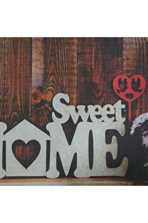 Sweet Home Temalı Kauçuk Kapı Önü Paspası