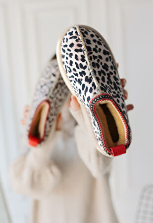 Pabucmarketi Renkli Çita Süet Kadın Bot