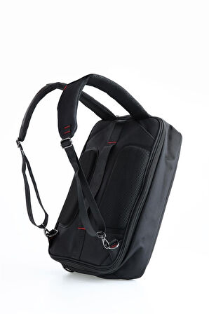 Ççs Siyah El ve Sırtta Taşınabilen Unisex Evrak/Laptop Çanta
