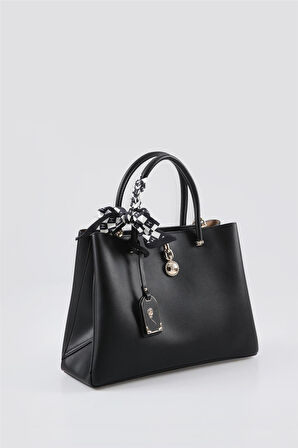 Ççs Siyah Kadın El ve Omuz Çantası