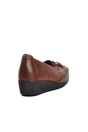 Aspor Taba Kadın Düz Rahat Günlük Ayakkabı