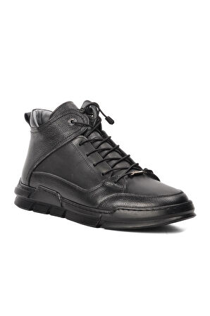 Aspor Siyah Hakiki Deri Sneaker Erkek Bot