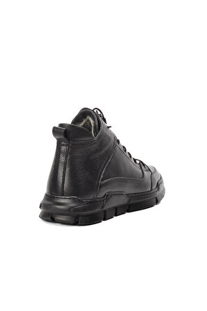 Aspor Siyah Hakiki Deri Sneaker Erkek Bot