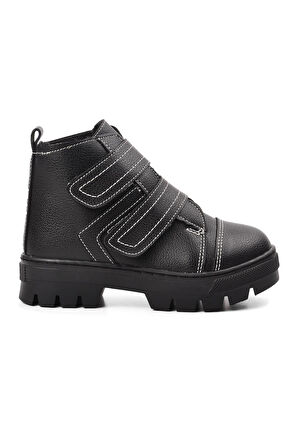 Aspor Siyah Unisex Çocuk Bot