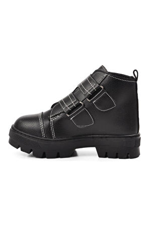 Aspor Siyah Unisex Çocuk Bot
