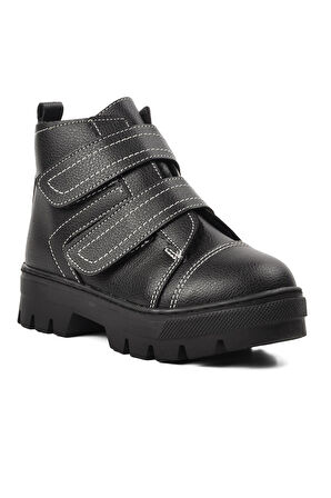 Aspor Siyah Unisex Çocuk Bot