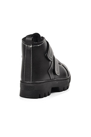Aspor Siyah Unisex Çocuk Bot