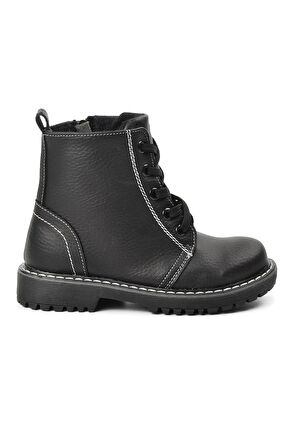 Aspor Siyah Unisex Çocuk Bot