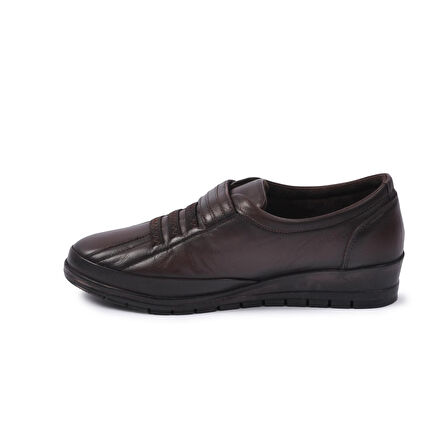 Voyager Kahve Kadın Hakiki Deri  Düz Rahat Günlük Ayakkabı