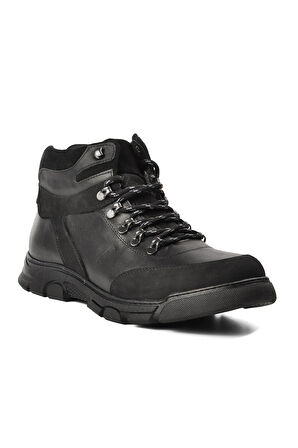 Aspor Siyah Hakiki Deri Sneaker Erkek Bot