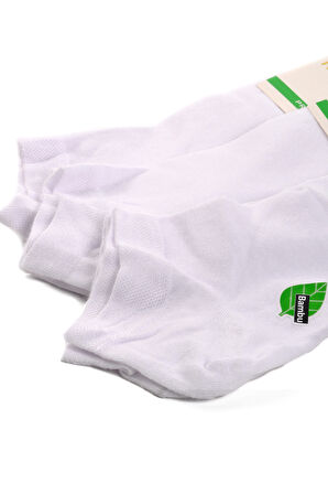 Aspor Beyaz Unisex Çorap 3 lü Patik Çorap