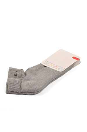 Walkway Gri Unisex Çorap Patik Spor Çorap