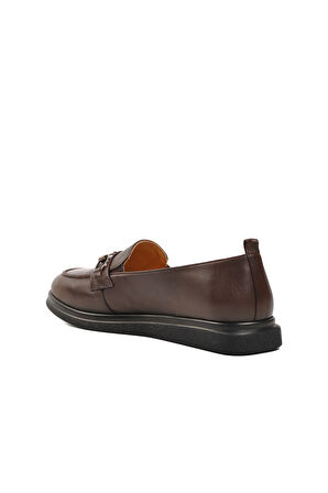 Aspor Kahve Kadın Loafer Ayakkabı