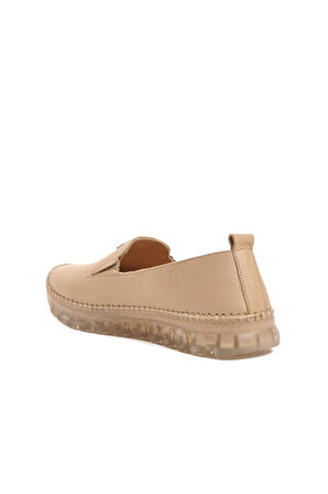 Voyager Bej Kadın Düz Rahat Günlük Ayakkabı
