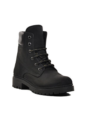 Aspor Siyah Nubuk Unisex Bot