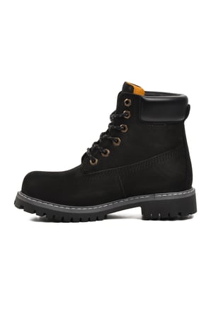 Bulldozer Siyah Nubuk Unisex Bot