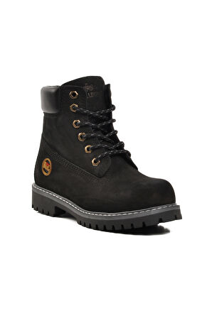 Bulldozer Siyah Nubuk Unisex Bot