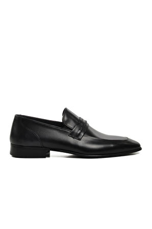 Aspor Siyah Erkek Loafer Ayakkabı