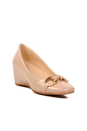 Aspor Bej Kadın Topuklu Ayakkabı