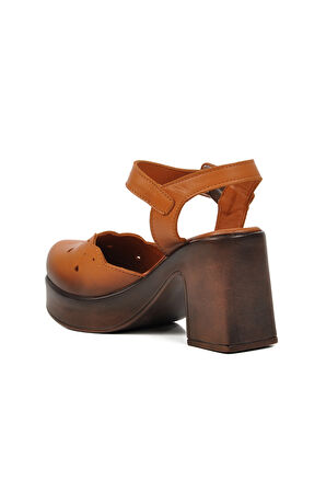 Venüs Taba Kadın Topuklu Ayakkabı