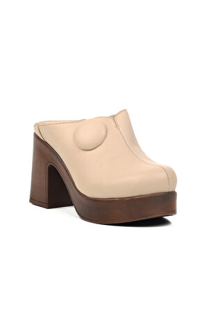 Venüs Bej Kadın Topuklu Terlik