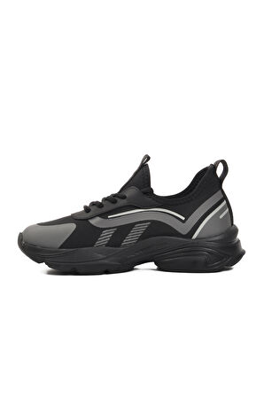 Guja Gri Suni Deri Kadın Spor Ayakkabı Sneaker