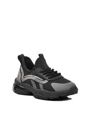 Guja Gri Suni Deri Kadın Spor Ayakkabı Sneaker