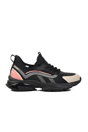 Guja Pembe Suni Deri Kadın Spor Ayakkabı Sneaker