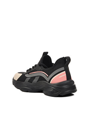 Guja Pembe Suni Deri Kadın Spor Ayakkabı Sneaker