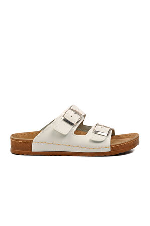 Aspor Beyaz Kadın Terlik