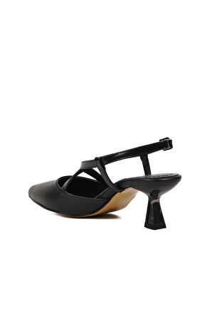 Aspor Siyah Kadın Topuklu Ayakkabı