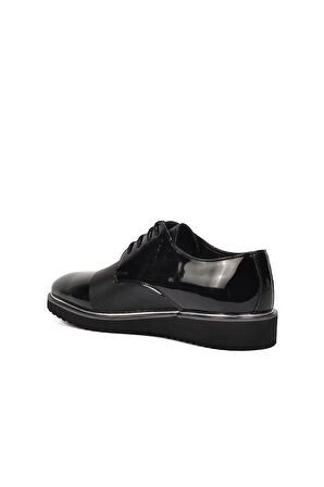 Aspor Siyah Rugan Erkek Klasik Ayakkabı