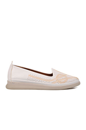 Aspor Beyaz Kadın Düz Rahat Günlük Ayakkabı