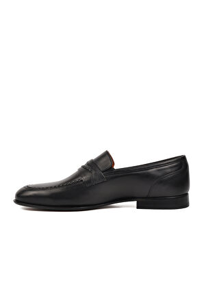 Aspor Siyah Erkek Loafer Ayakkabı Premium