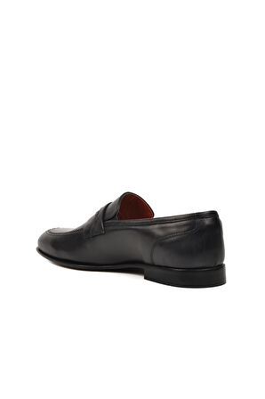 Aspor Siyah Erkek Loafer Ayakkabı Premium