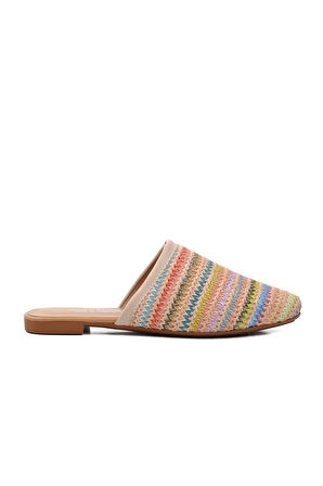 Aspor Renkli Kadın Ev Terliği DAR KALIP