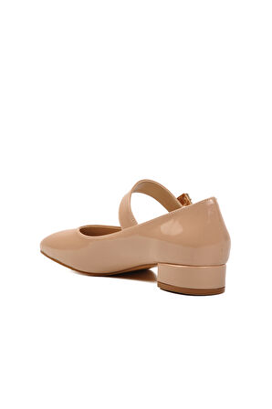 Aspor Bej Rugan Kadın Topuklu Ayakkabı