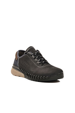 Aspor Antrasit Hakiki Deri Erkek Casual Ayakkabı