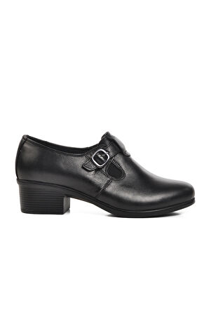Aspor Siyah Kadın Topuklu Klasik Ayakkabı